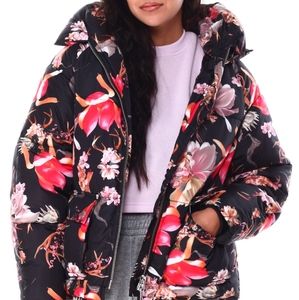 floral Puffer jacket